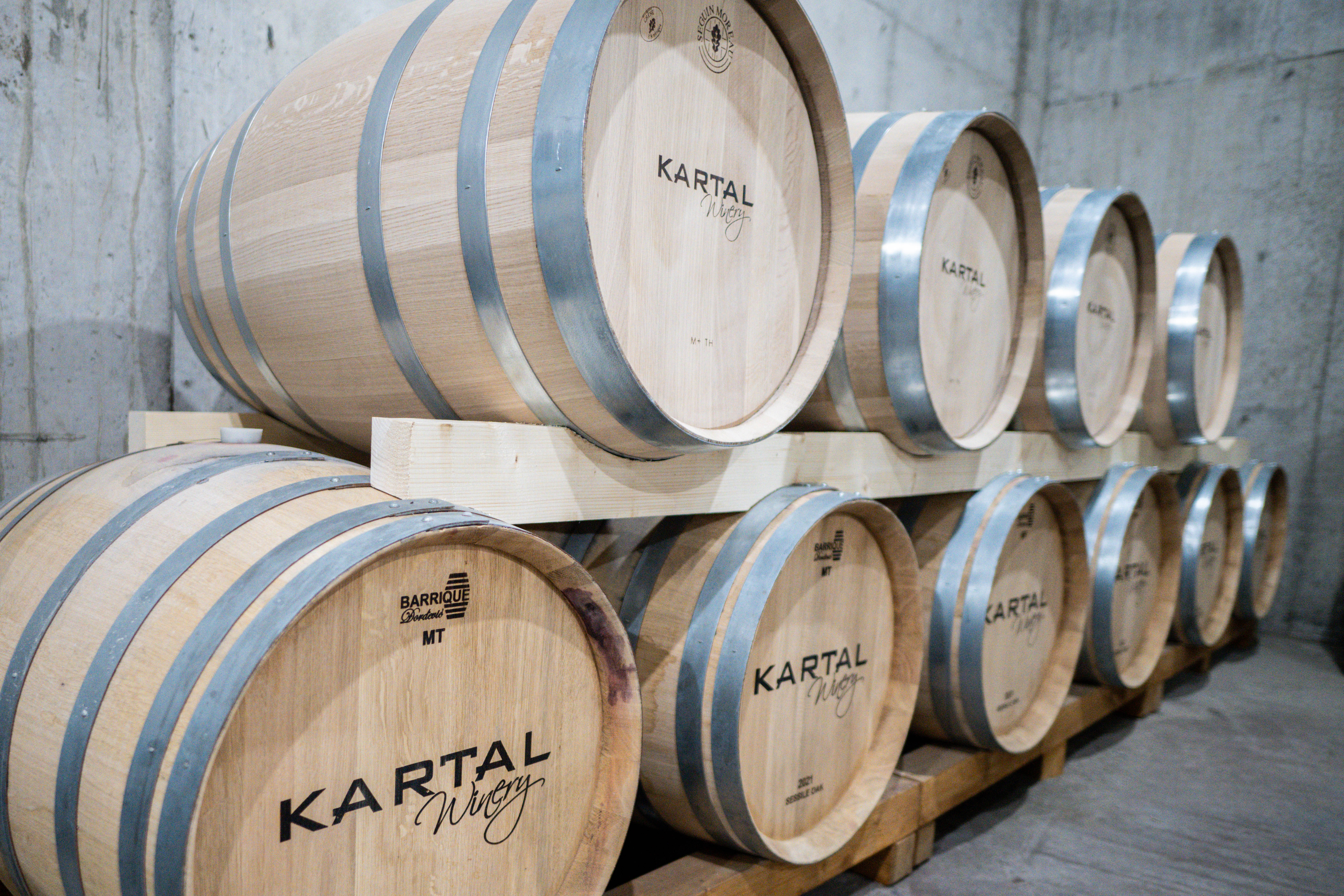 Kartal Winery barrels